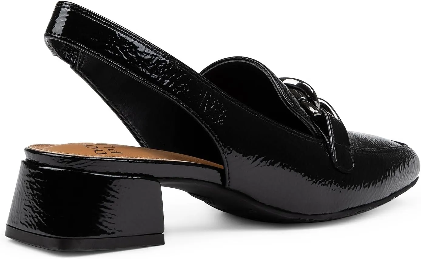 Donald Pliner Women’s Tegan Slingback Loafer Pump Heel – 1.5” Low Flared Heel Shoes for Comfort, Slip On Women’s Heels