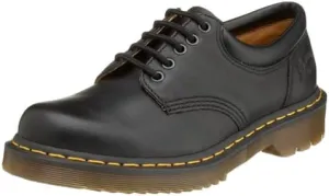 Dr. Martens unisex-adult 5 Eye Padded Collar Oxford,Black Nappa,3 UK (US Men's 4 M/Women's 5 M)