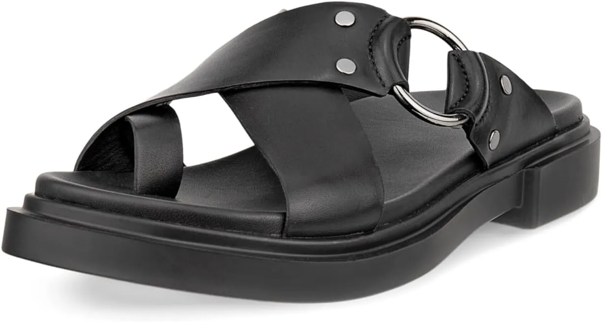 ECCO Women's Seoul Toe Post Ring Ornament Slide Sandal