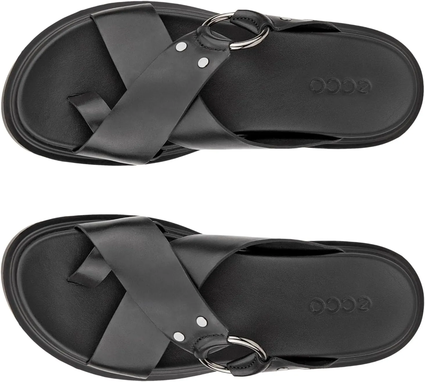 ECCO Women's Seoul Toe Post Ring Ornament Slide Sandal