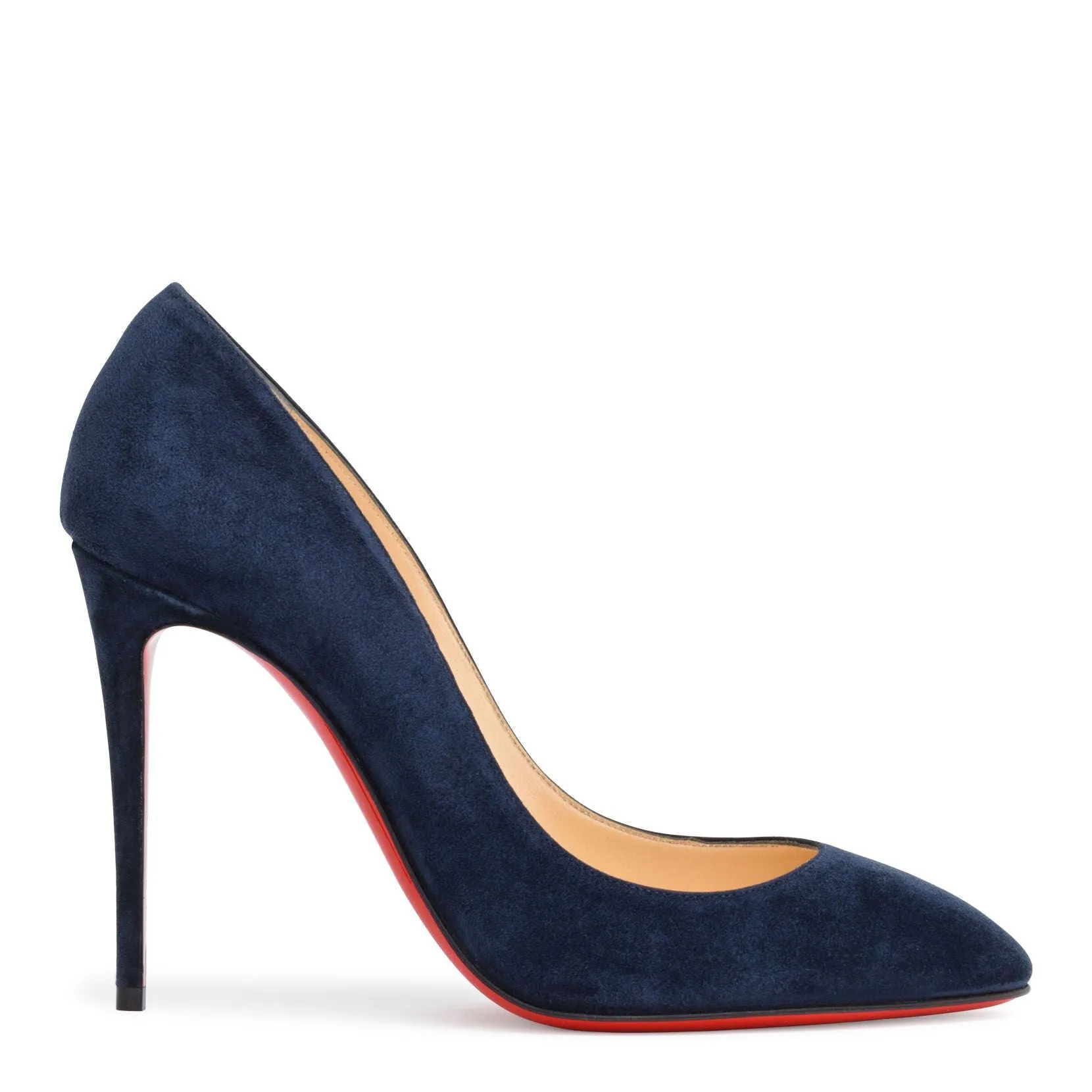 Eloise 100 Dark Blue Suede Pumps