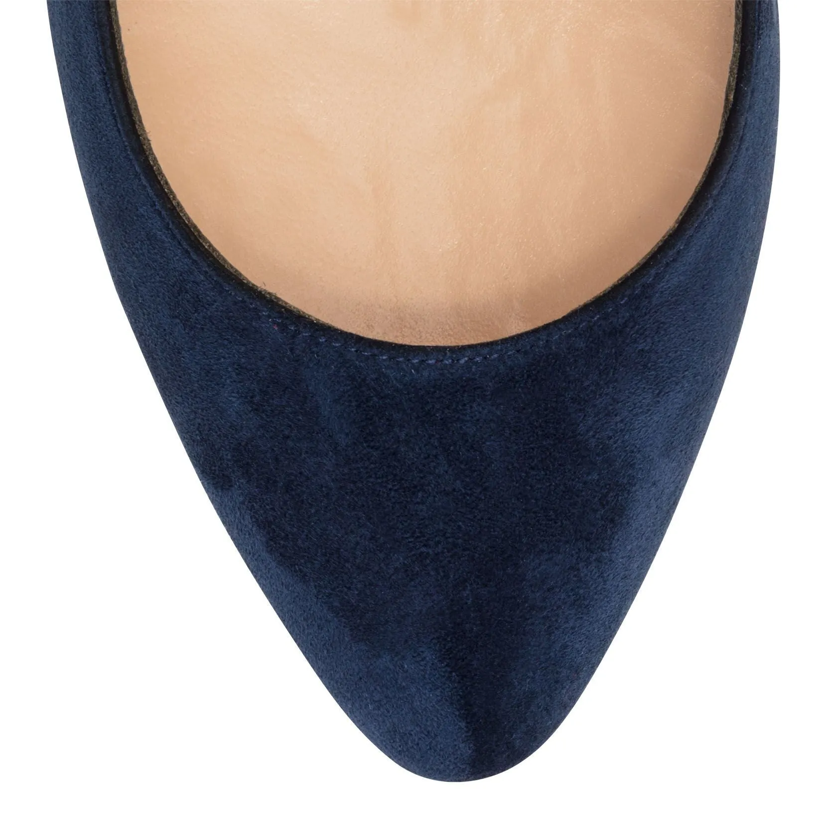 Eloise 100 Dark Blue Suede Pumps