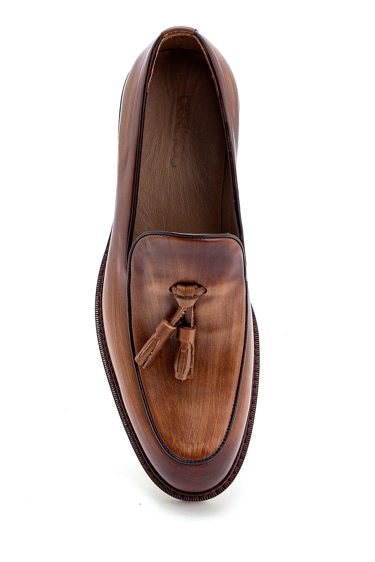 Erkek Deri Püskül Detaylı Loafer