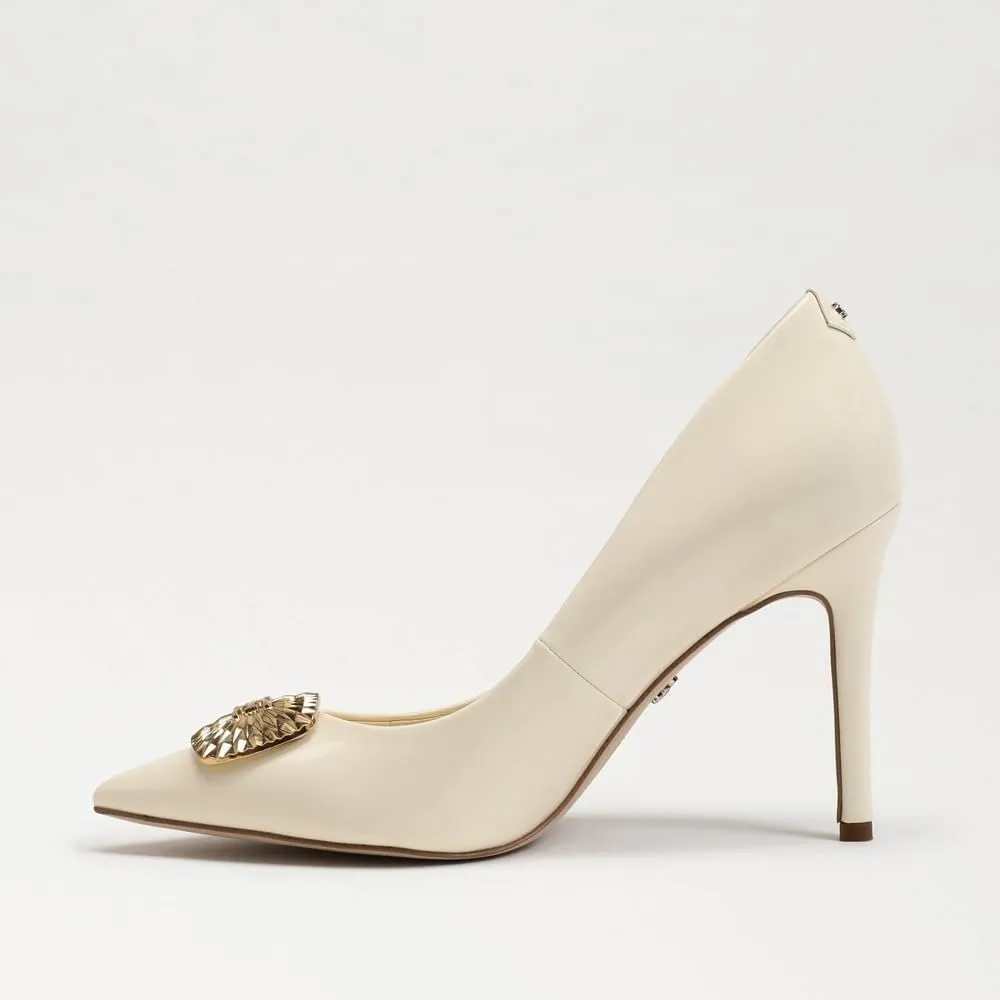 Extensive collection Hazel Stiletto Pumps Excellent customer support On Sam Edelman Toe Radiant Slip Heeled Pointed Porcelain