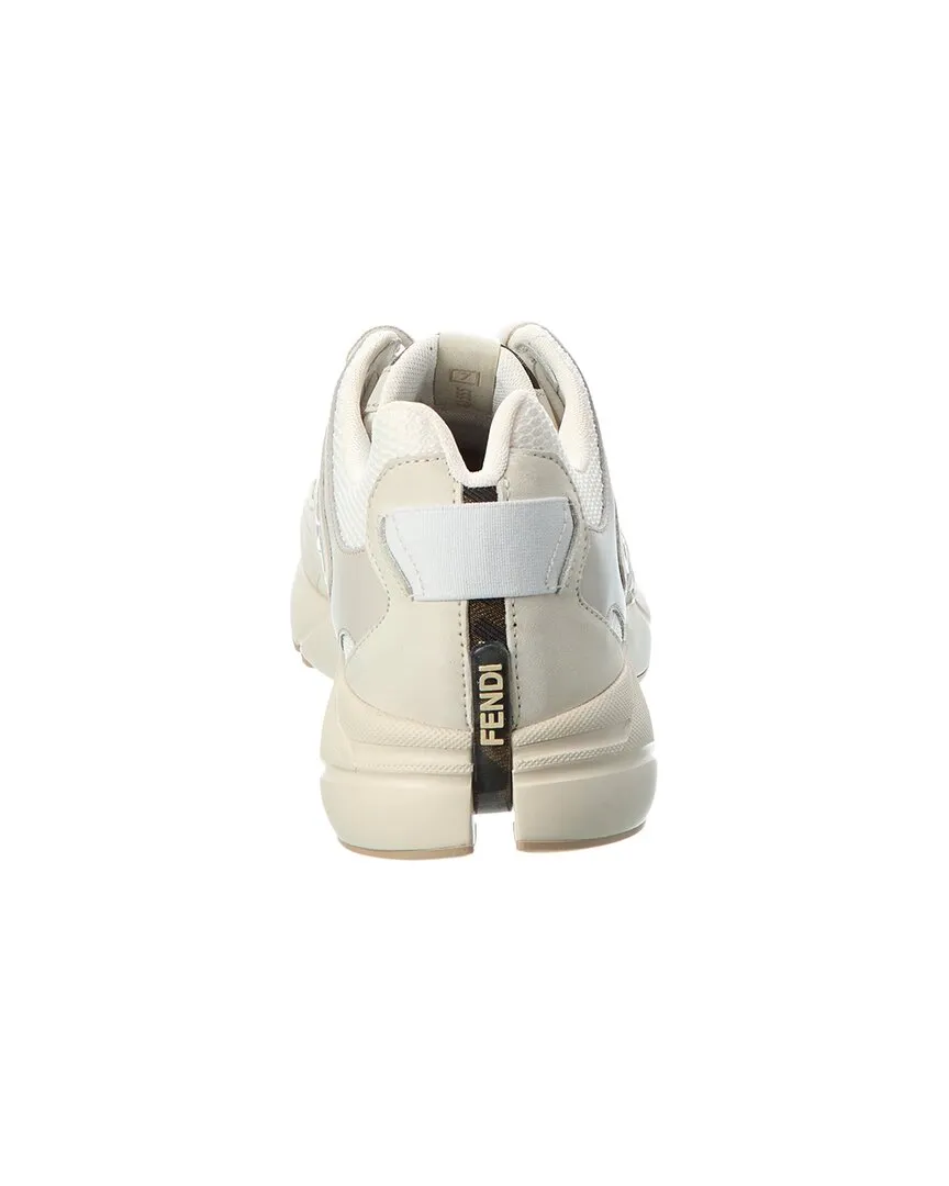 Faster & FENDI Sneaker Leather Exceptional value Mesh Hassle-free delivery
