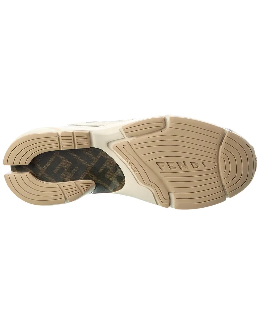 Faster & FENDI Sneaker Leather Exceptional value Mesh Hassle-free delivery