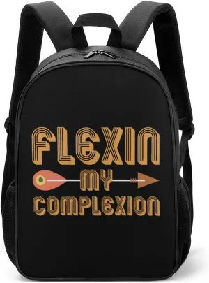 Flexin My Complexion Travel Backpack Laptop Shoulders Bag Casual Daypack for Business Hiking for Women Men
