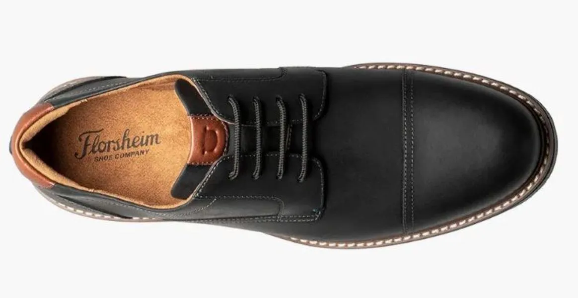 Florsheim Black CH Norwalk Cap Toe Oxford Men's Dress Shoes 13368-010