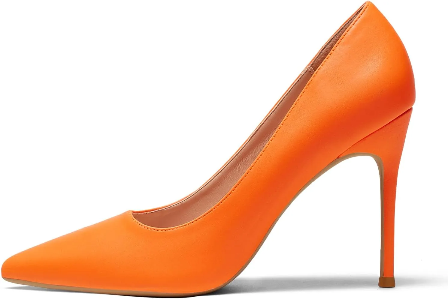 GENSHUO Women's Closed Toe Stiletto High Heels Dress 4 Inch Heeled Pointed Toe Party Homecoming Wedding Pump Shoes
