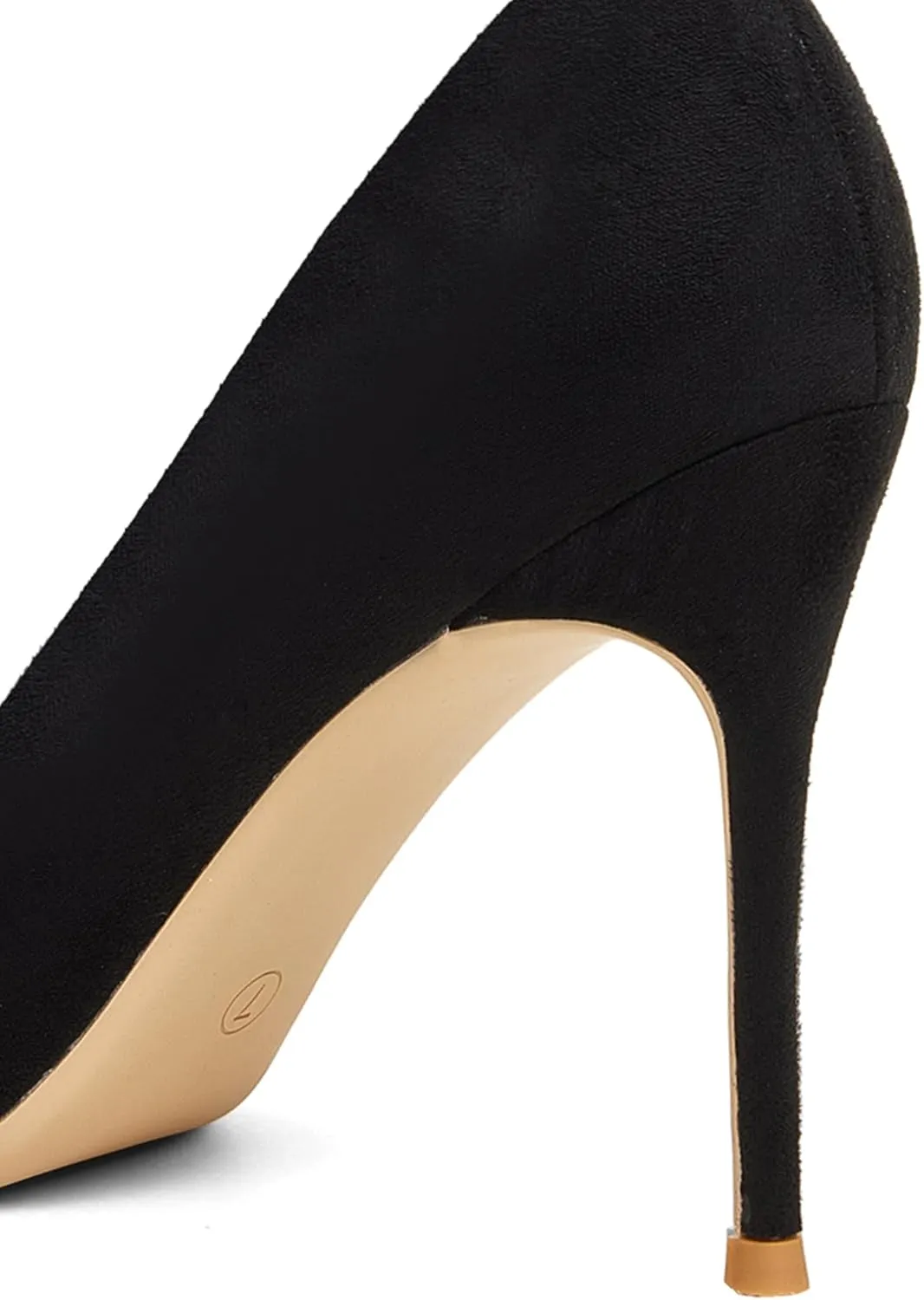 GENSHUO Women's Closed Toe Stiletto High Heels Dress 4 Inch Heeled Pointed Toe Party Homecoming Wedding Pump Shoes