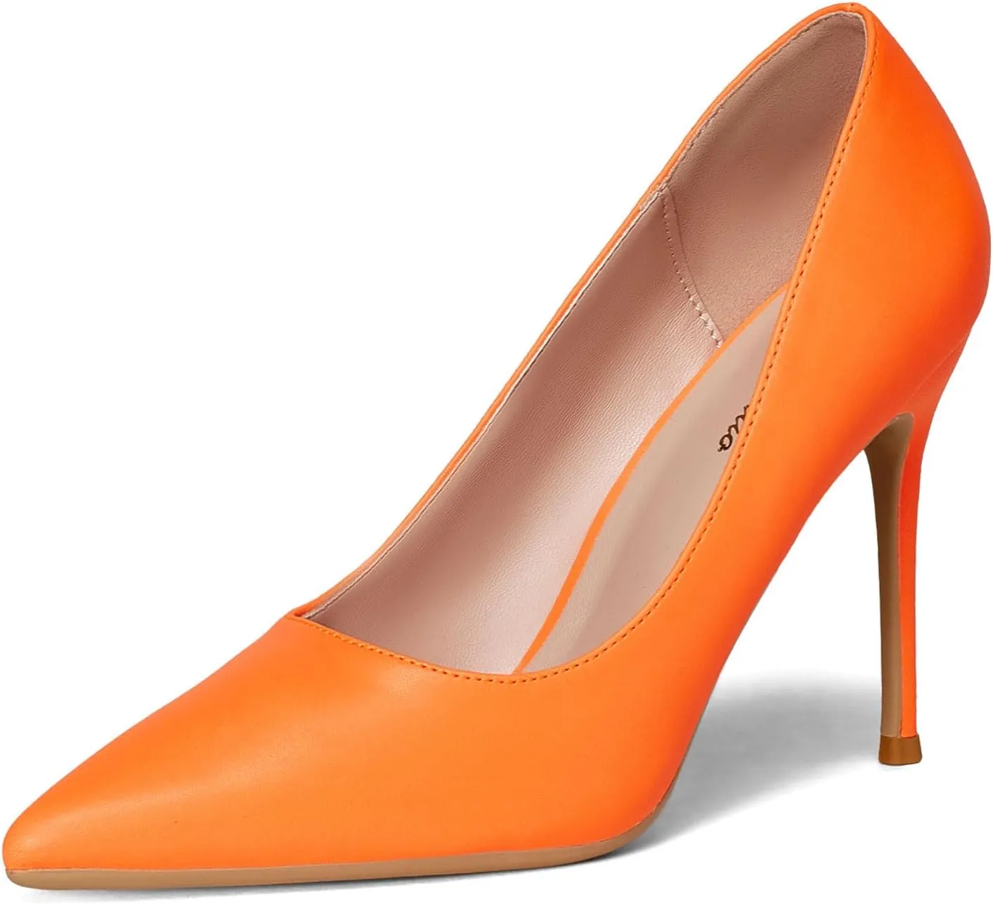 GENSHUO Women's Closed Toe Stiletto High Heels Dress 4 Inch Heeled Pointed Toe Party Homecoming Wedding Pump Shoes