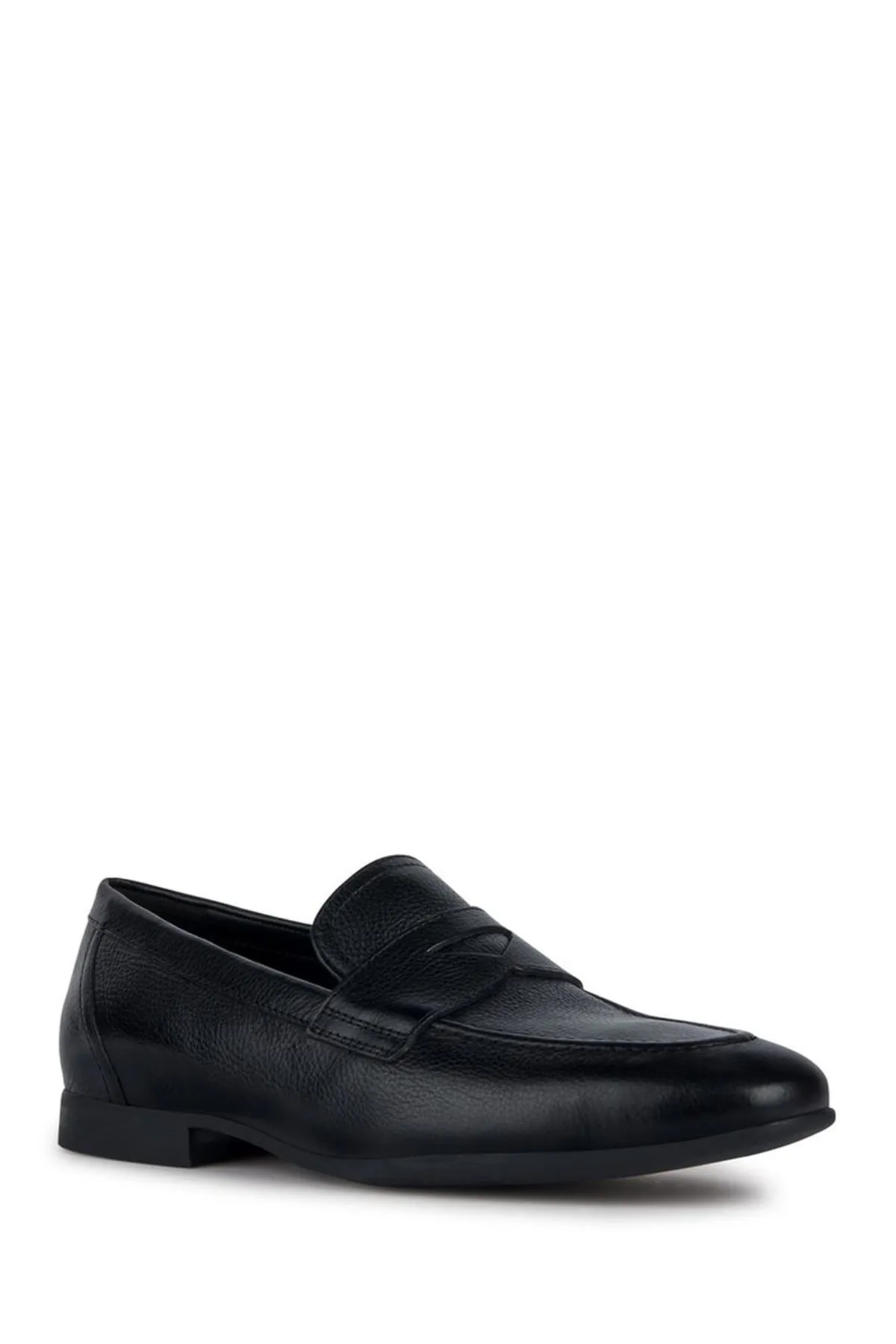 Geox Erkek Siyah Sapienza Deri Loafer