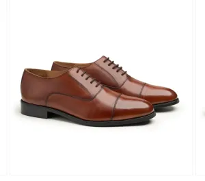 Handmade Mens wear brown oxford shoes, Mens brown fashion dress shoes