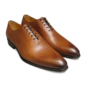 Handmade Mens wear brown oxford shoes, Mens fashion dress shoes, dress shoe