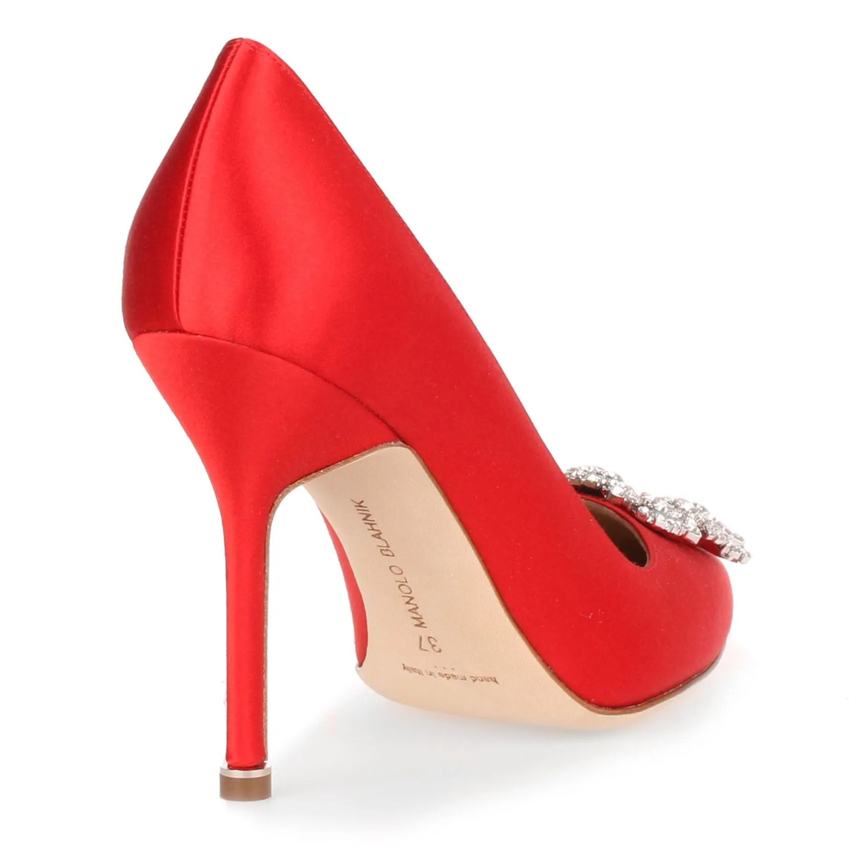 Hangisi 105 red satin pump