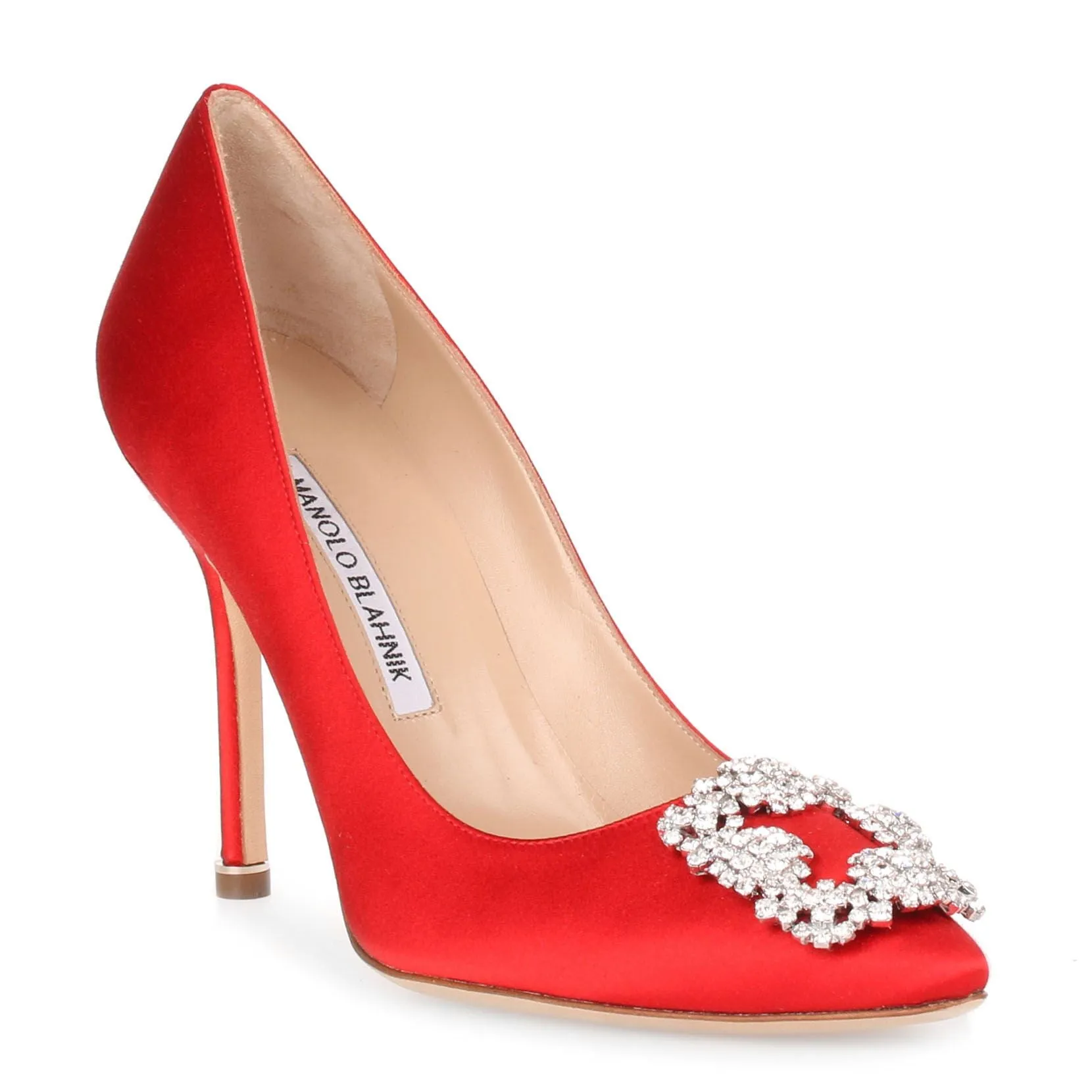Hangisi 105 red satin pump