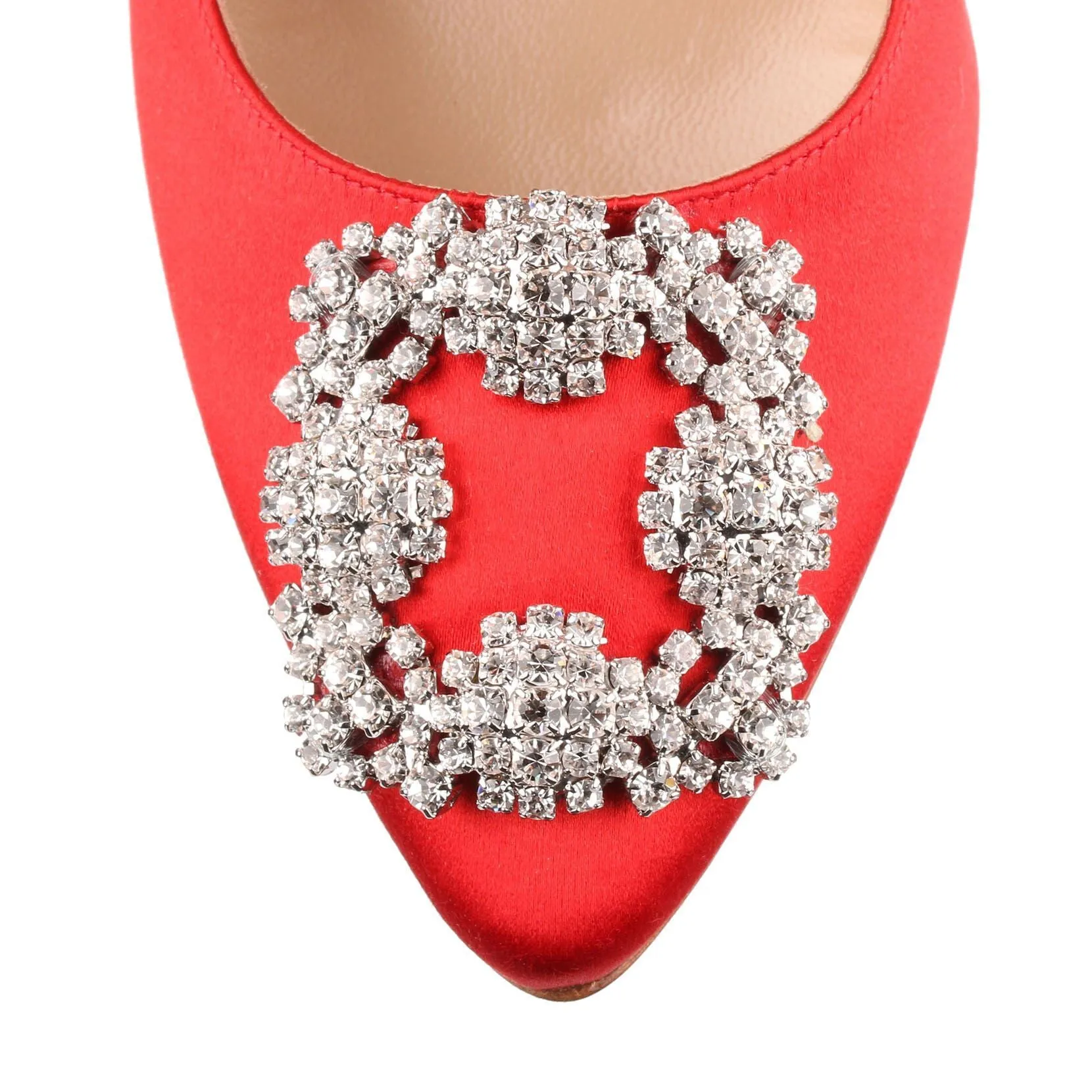Hangisi 105 red satin pump