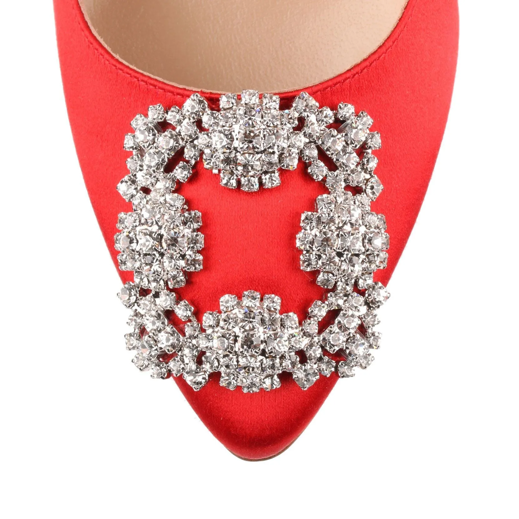 Hangisi 70 red satin pump