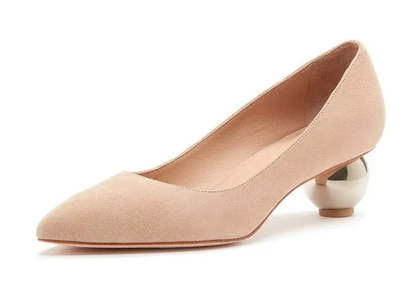 Helpful Unique Fashion Heel La Pumps Pour Kiki Sphere Classic Toe Dress Pointed Victoire Ergonomic