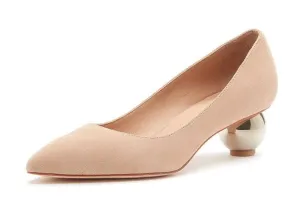 Helpful Unique Fashion Heel La Pumps Pour Kiki Sphere Classic Toe Dress Pointed Victoire Ergonomic