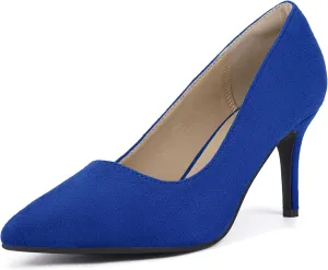 IDIFU IN3 High Heels Pumps Closed Toe Heels Women's Pumps Stiletto Pointed Toe Dress Shoes Wedding Prom Bridal Work Office Bride Bridesmaid Guest Trendy Dressy Fashion Comfortable Classic Pumps Shoes