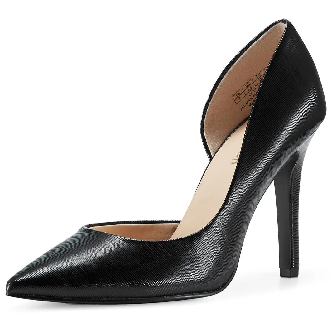 JENN ARDOR Women Dress Pointed Toe Stiletto Heel Pumps