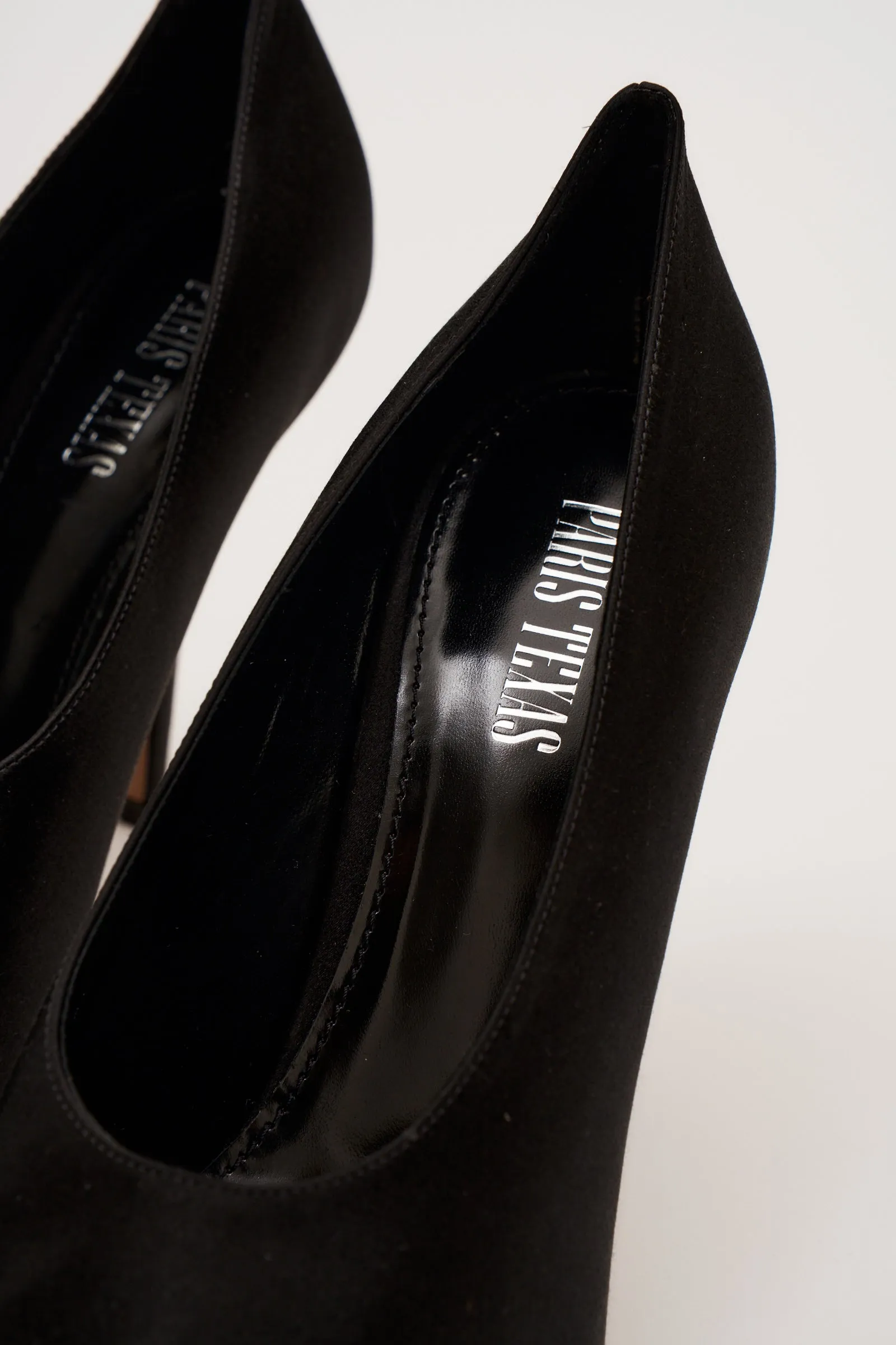 Jessica Black Satin Pump