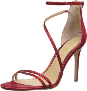 Jewel Badgley Mischka Women's Gail Sandal, red, 9 Medium US