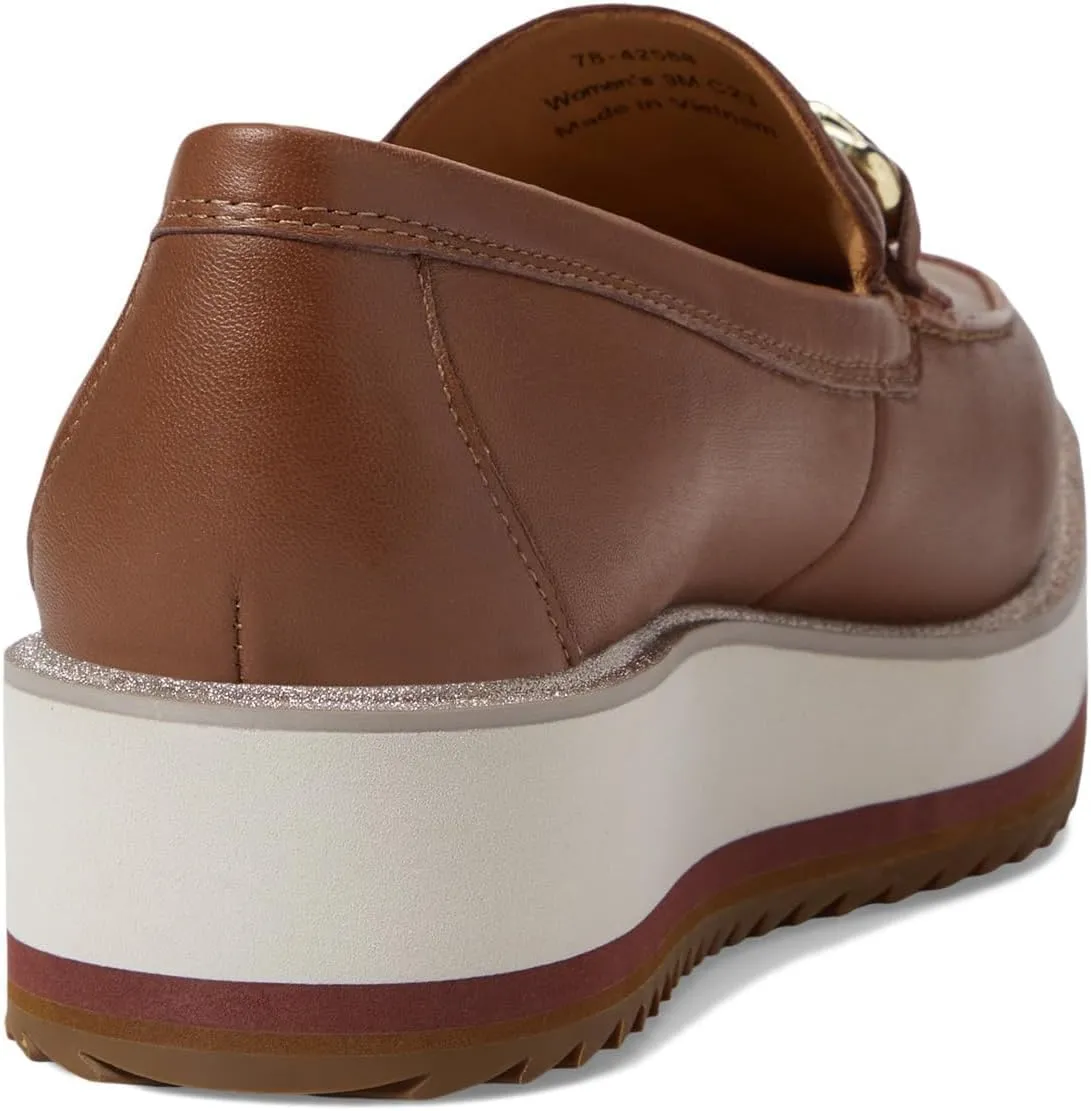 Johnston & Murphy Gracelyn Chain Loafer for Women – 1.75” Platform Loafers, Womens Business Shoes