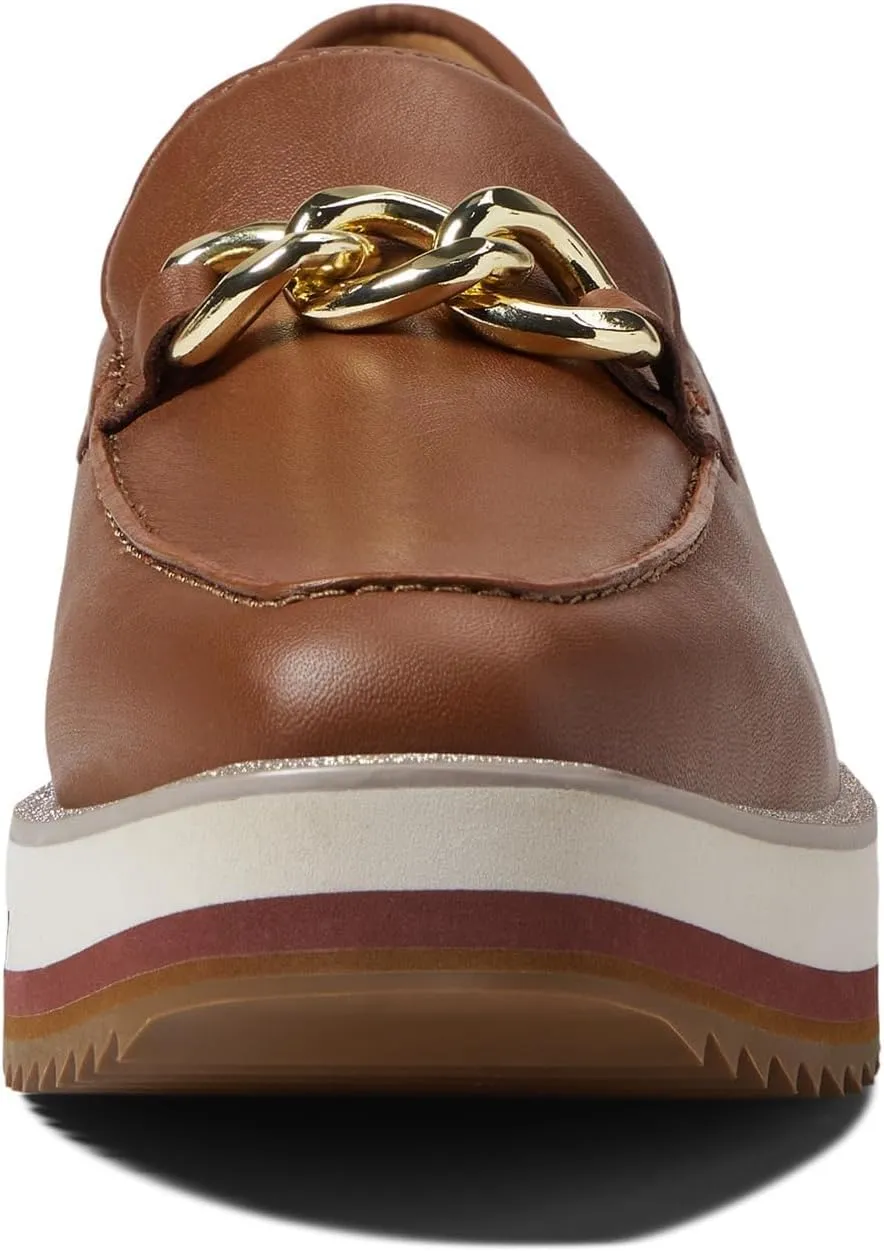 Johnston & Murphy Gracelyn Chain Loafer for Women – 1.75” Platform Loafers, Womens Business Shoes