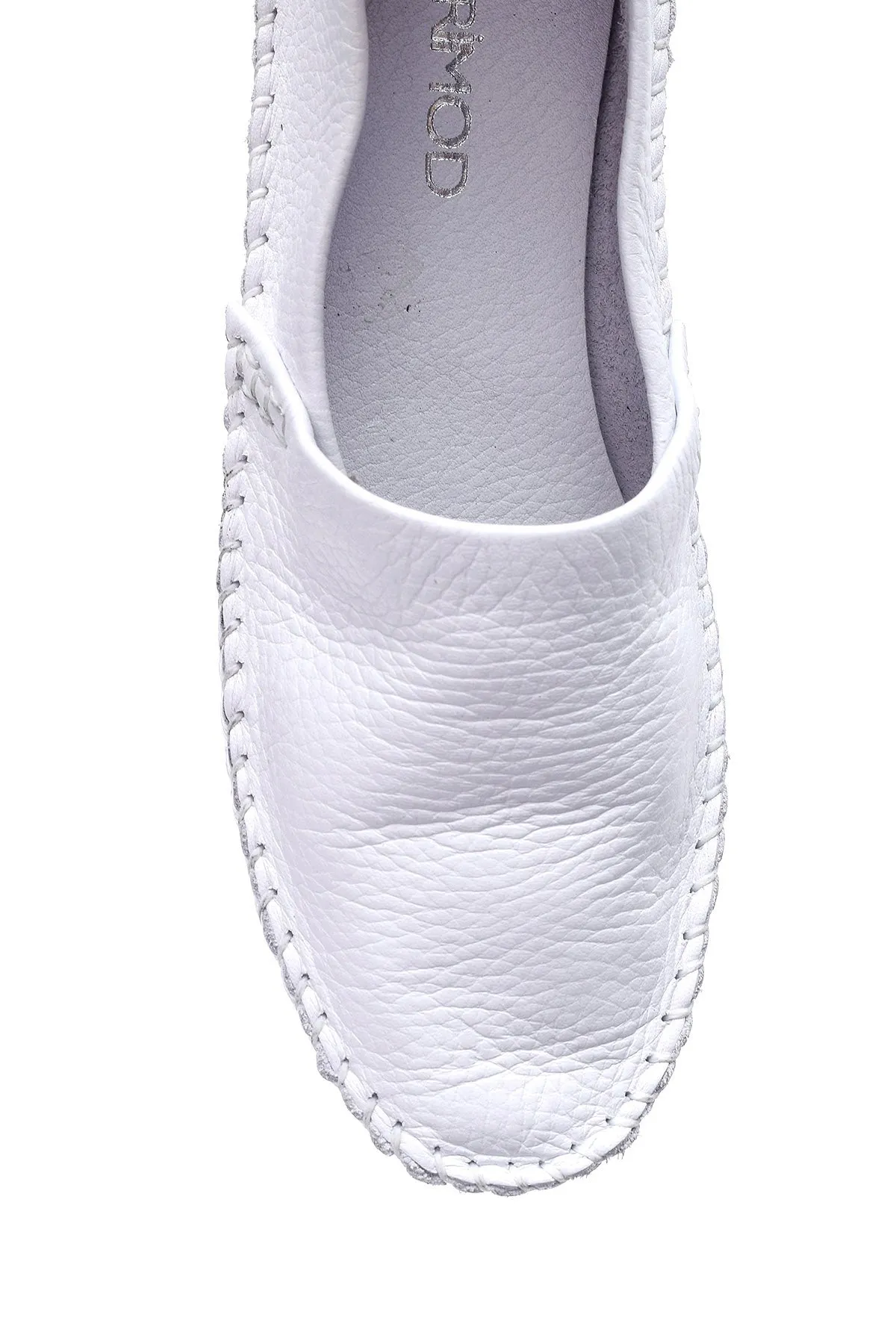 Kadın Dikiş Detaylı Deri Loafer