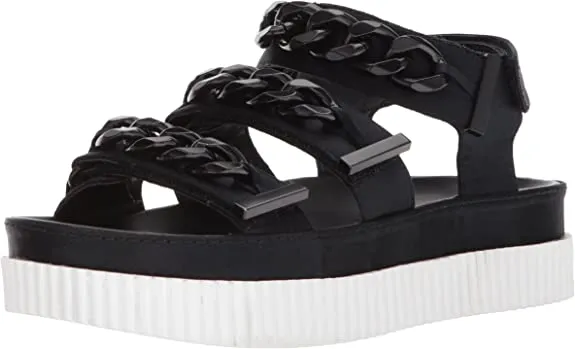 KENDALL   KYLIE Women's Ivie Sandal, black, 8.5 Medium US