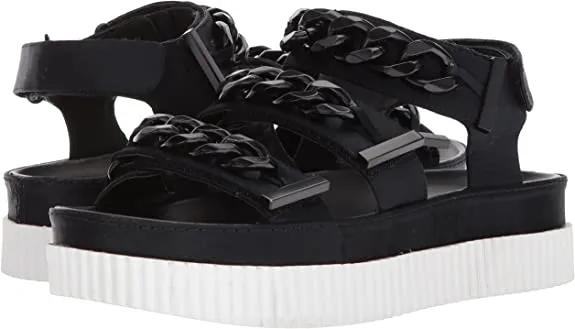 KENDALL   KYLIE Women's Ivie Sandal, black, 8.5 Medium US