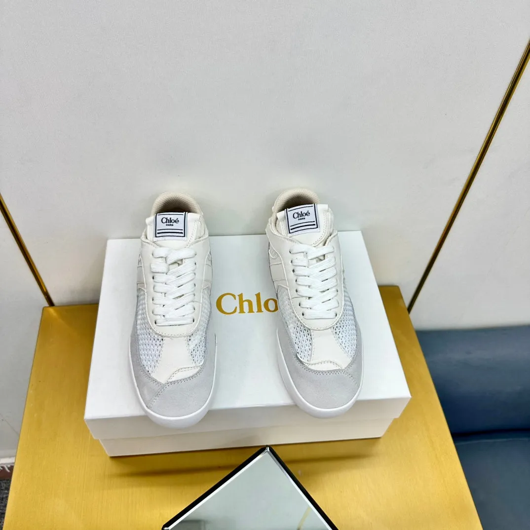 Kick High-efficiency Grey White All-in-one collection Sneaker Suede Mesh Choloe
