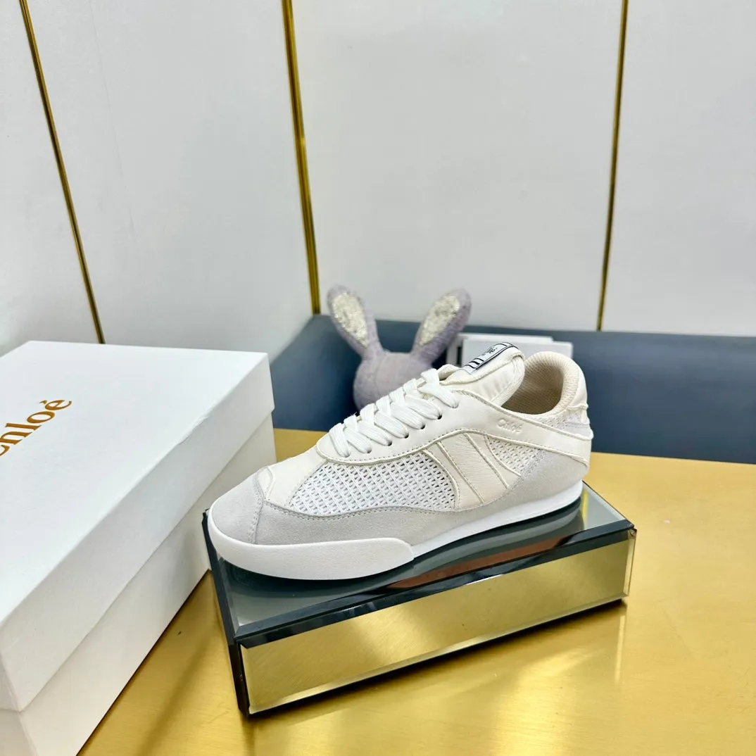 Kick High-efficiency Grey White All-in-one collection Sneaker Suede Mesh Choloe