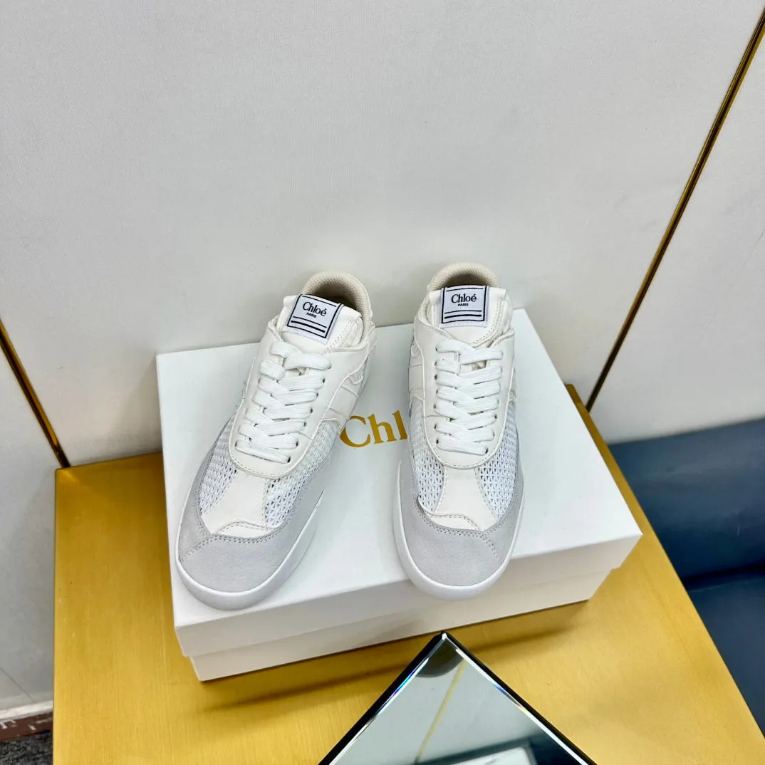 Kick High-efficiency Grey White All-in-one collection Sneaker Suede Mesh Choloe