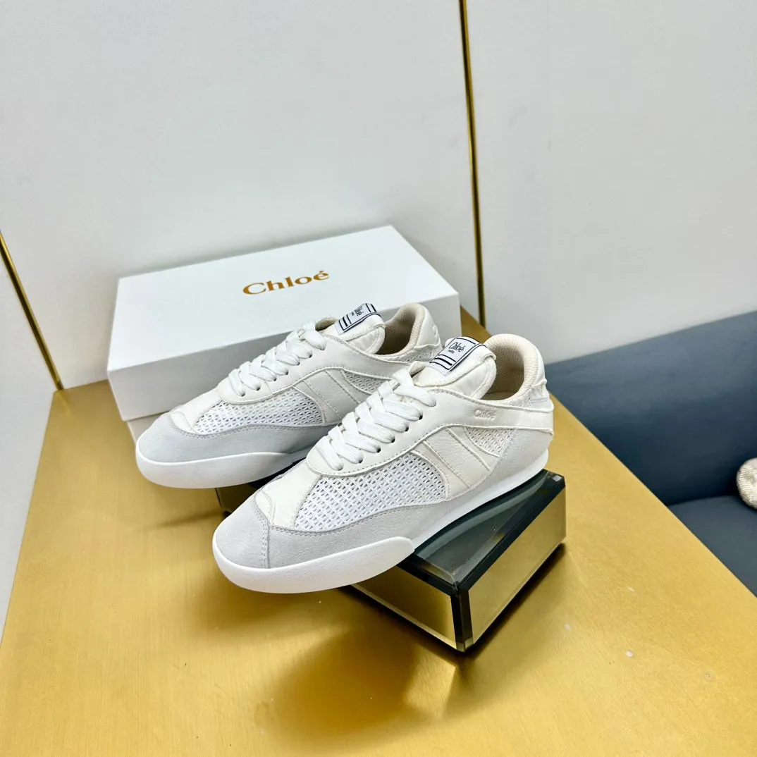 Kick High-efficiency Grey White All-in-one collection Sneaker Suede Mesh Choloe