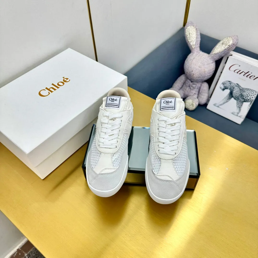 Kick High-efficiency Grey White All-in-one collection Sneaker Suede Mesh Choloe