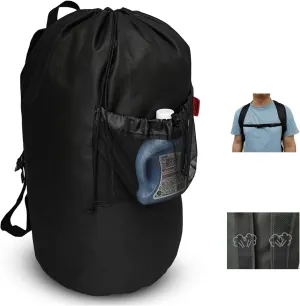 Large Laundry Bag Backpack with Padded Shoulder Straps,College Dorm Room Essentials Laundry Back pack,Adjustable Chest Clasp,Laundry Bookbag for Travel,Laundromat,Apartment,Students