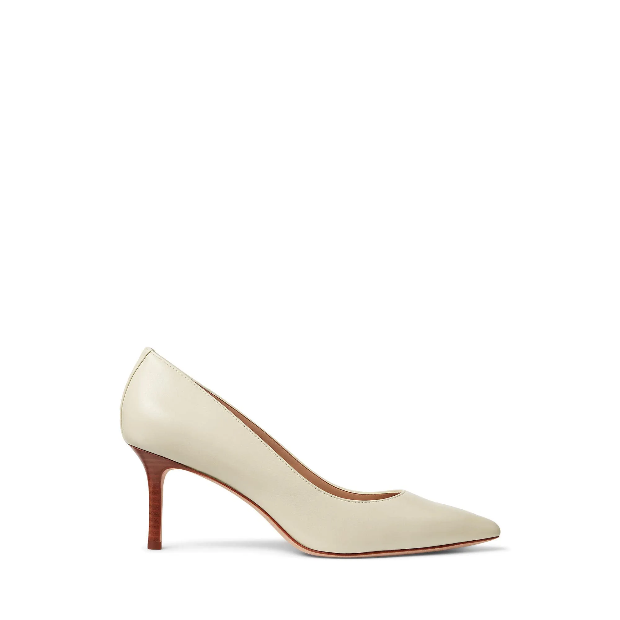 Lauren Ralph Lauren Lanette Pumps for Women - Breathable Synthetic Lining - Leather Upper - Rubber Outsole Womens Lanette Pump Alpaca Suede 10 B - Medium Vanilla 9 B - Medium