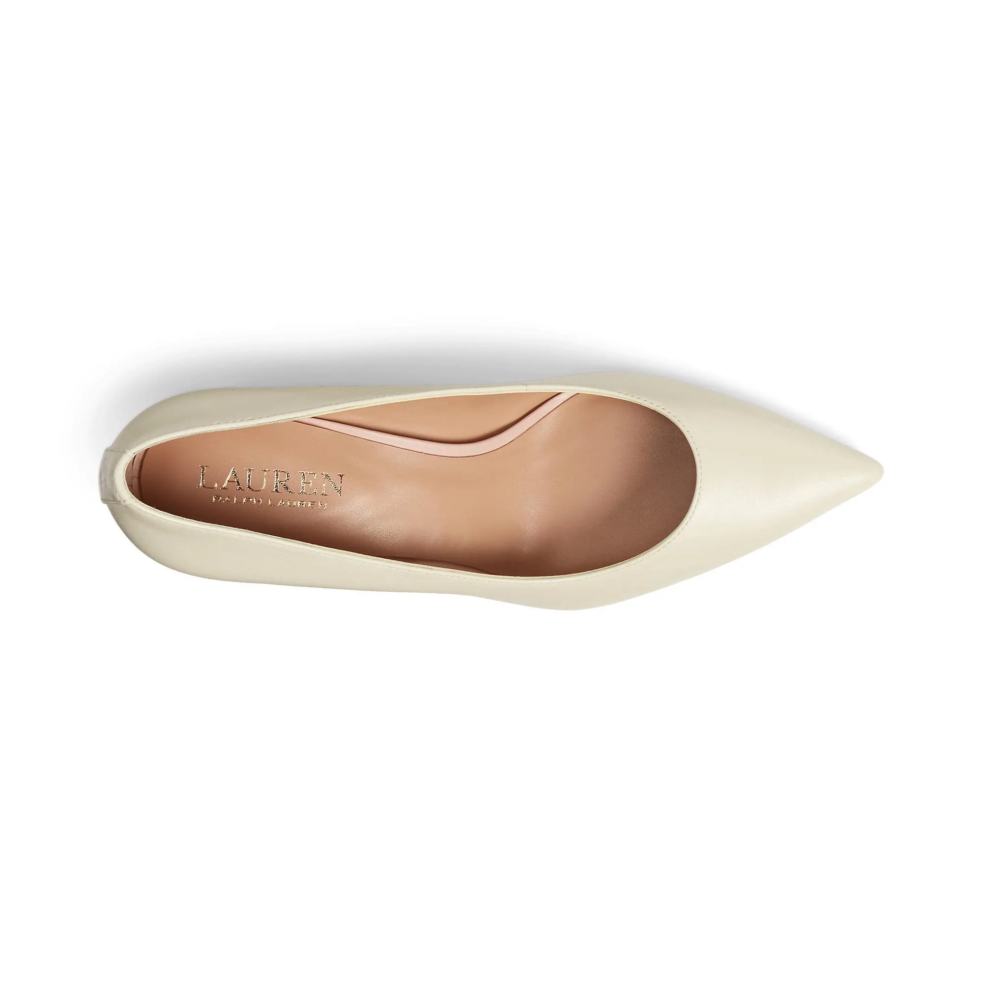 Lauren Ralph Lauren Lanette Pumps for Women - Breathable Synthetic Lining - Leather Upper - Rubber Outsole Womens Lanette Pump Alpaca Suede 10 B - Medium Vanilla 9 B - Medium