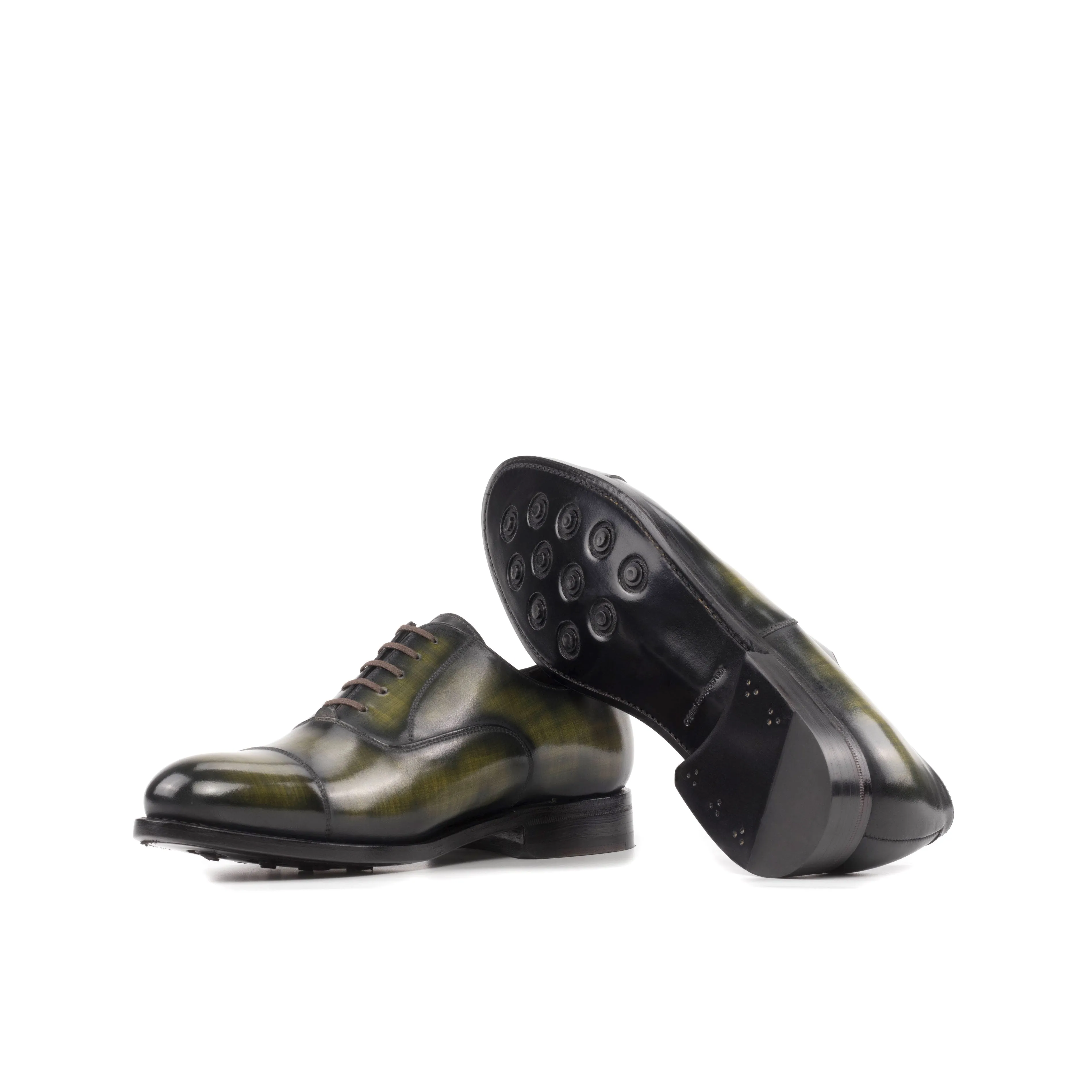 Leather Oxford Zurigo │ Khaki Patina