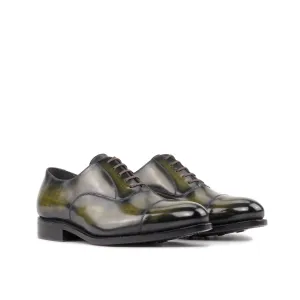 Leather Oxford Zurigo │ Khaki Patina