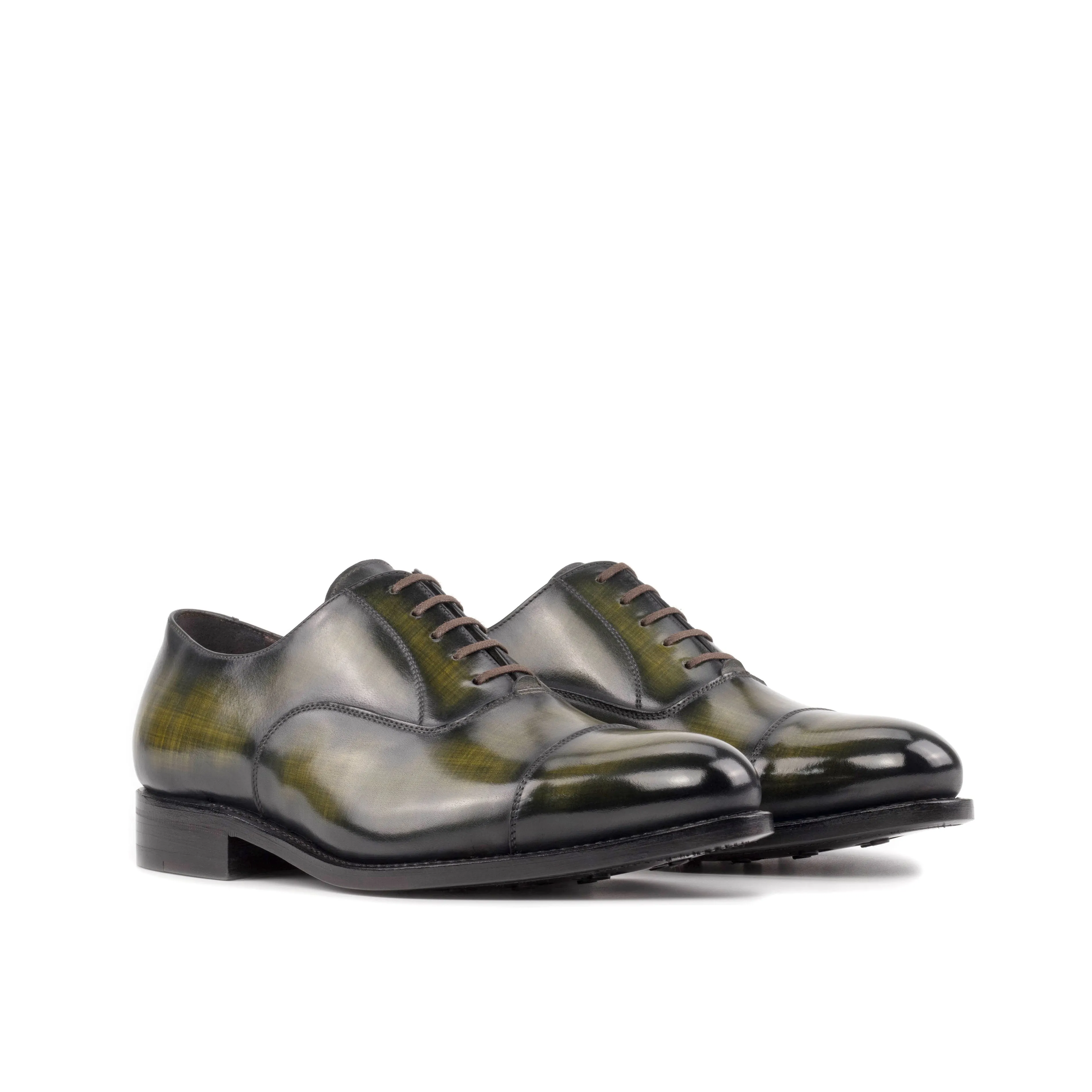 Leather Oxford Zurigo │ Khaki Patina