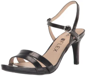 LifeStride Womens Miracle Strappy Heeled Sandal Black 9.5 M