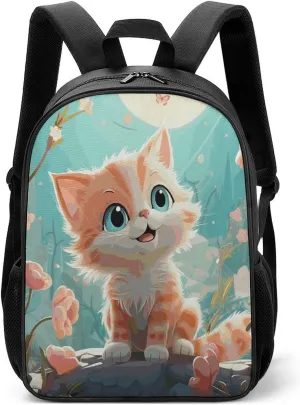 Lightweight Backpacks Cute Travel Bag Durable Cute Cats Printing Small Travel Backpack For Women & Men