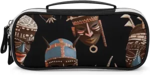 Makeup Bag Makeup Organizer Travel African Ritual Ethnic Tribal Printed Makeup Bag With Double Zip Handles Cosmetic Bag