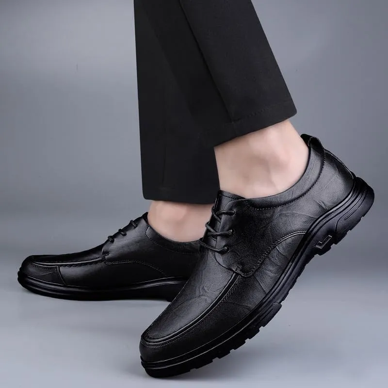 Male Leather Dress Shoes Man Slip-On Casual Leather Shoes Business Mens Shoe Men Loafers England Outdoor Footwear