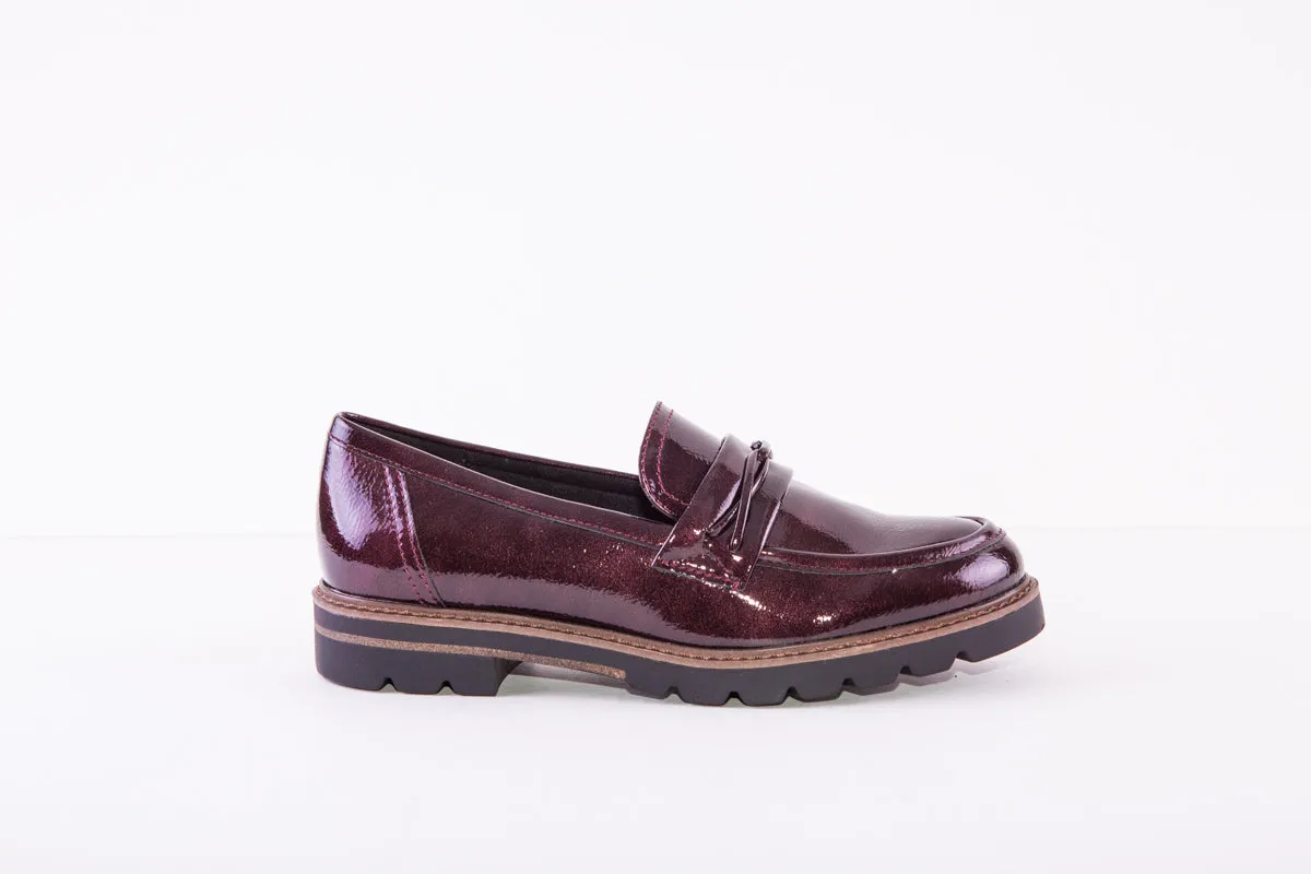 MARCO TOZZI 24704-580 FLAT LOAFER - BURGANDY