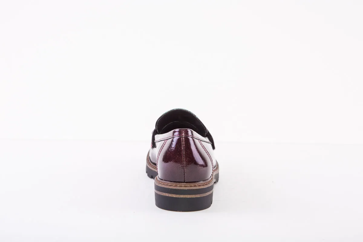 MARCO TOZZI 24704-580 FLAT LOAFER - BURGANDY